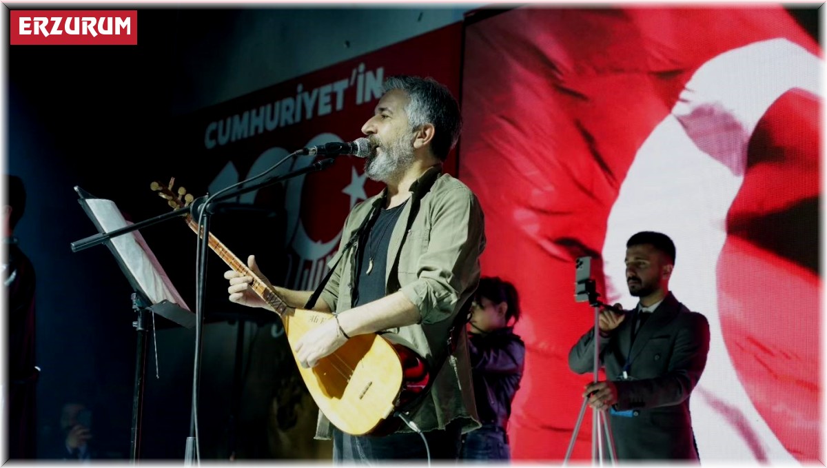 Erzurum'da, Cumhuriyetin 100. yılında Bozkurt'un hür sedası konseri