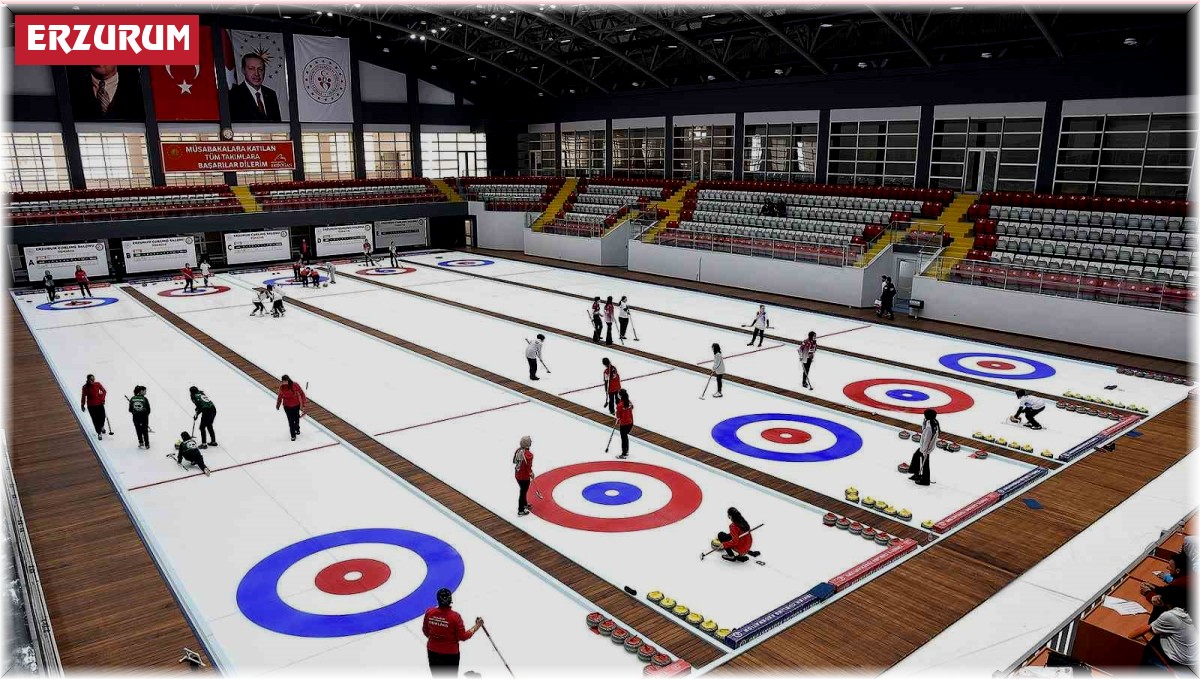 Erzurum'da Curling heyecanı