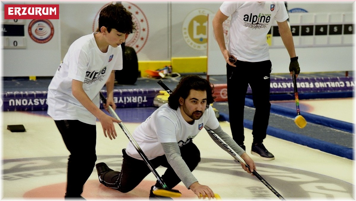 Erzurum'da Curling Heyecanı