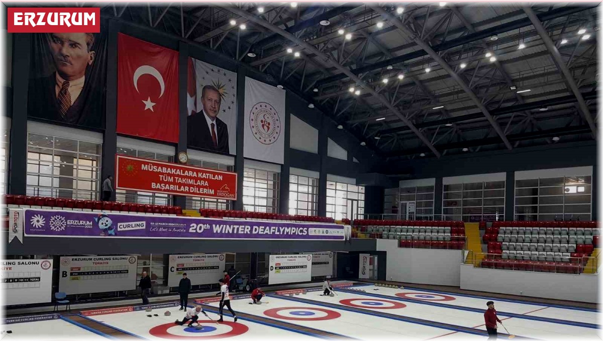 Erzurum'da curling heyecanı