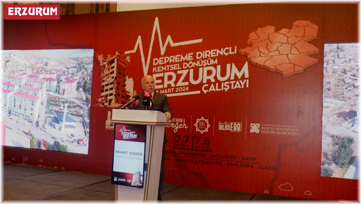 Erzurum'da deprem gerçeği ve kentsel dönüşüm zirvesi