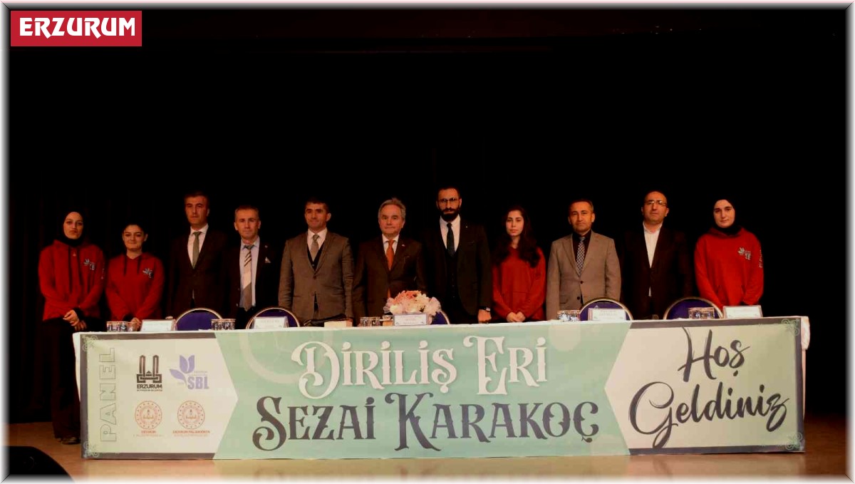 Erzurum'da 'Diriliş eri Sezai Karakoç' paneli
