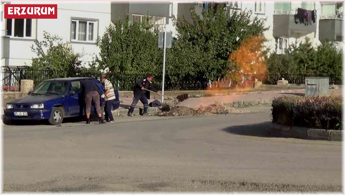 Erzurum'da doğalgaz patlaması korkuttu