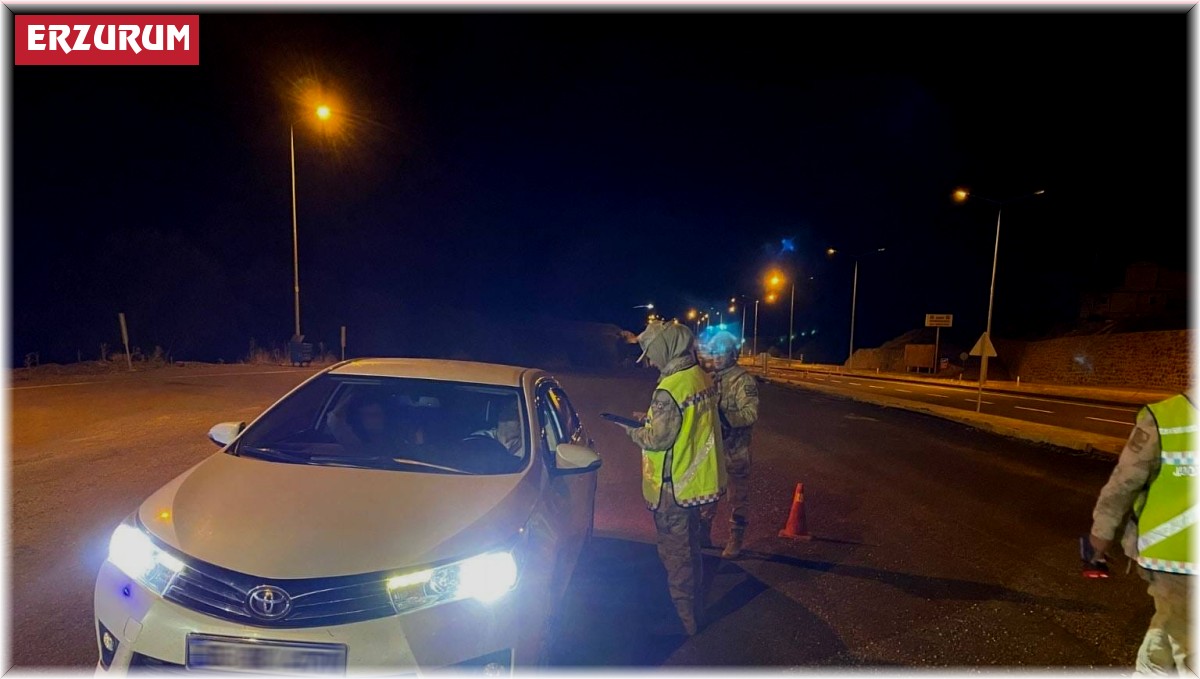 Erzurum'da düzensiz göçle mücadele operasyonu