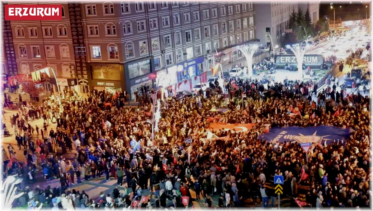 Erzurum'da Erdoğan coşkusu