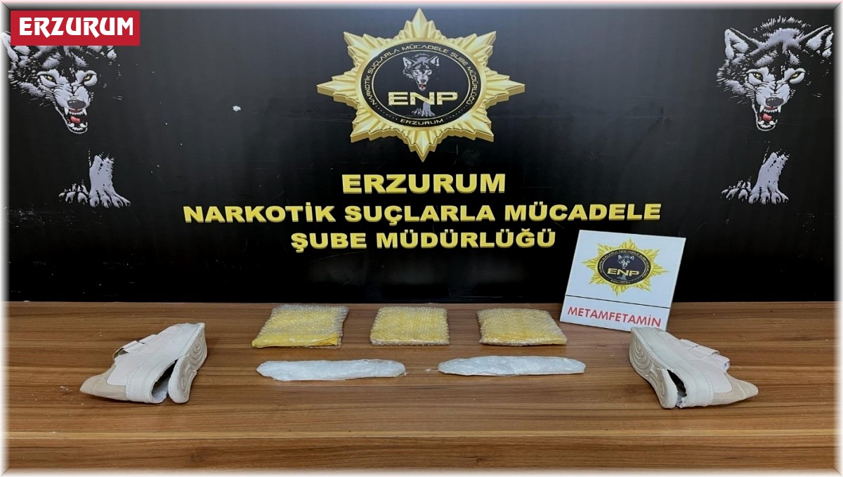 Erzurum'da etamfetamin ve eroin ele geçirildi