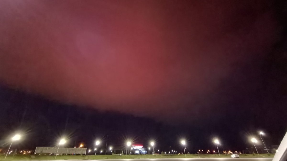 Erzurum'da garip bir hava olayı, görenler gözünü alamadı