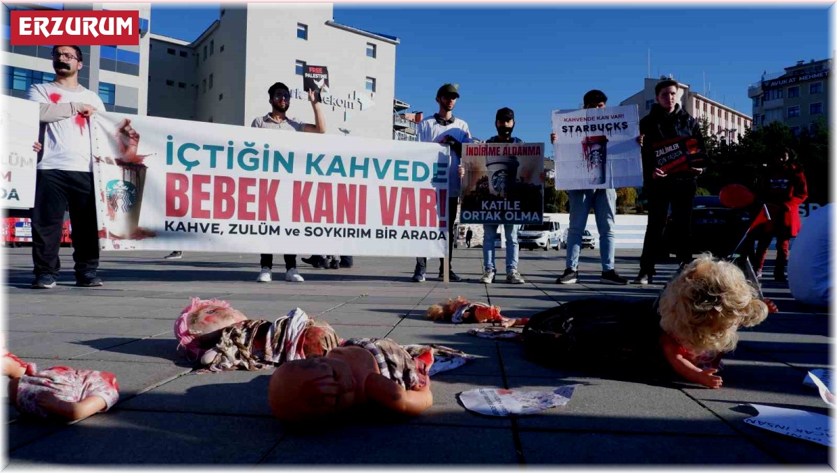 Erzurum'da Gazze için sessiz eylem