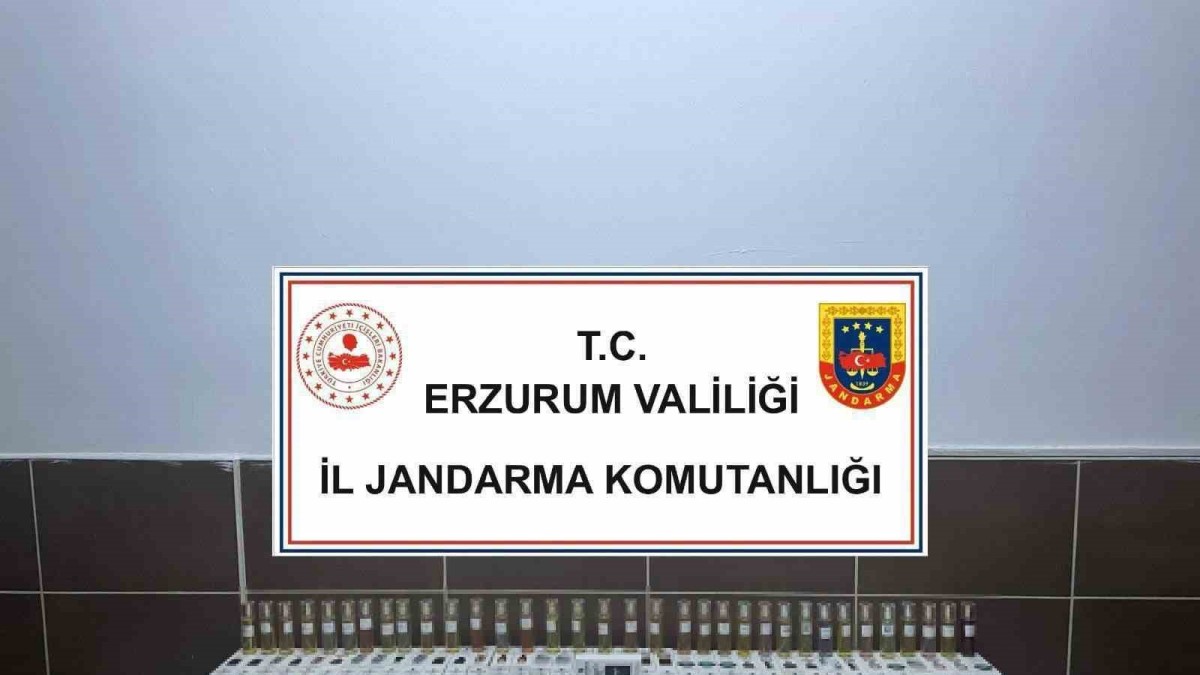 Erzurum'da gümrük kaçağı parfüm ele geçirildi