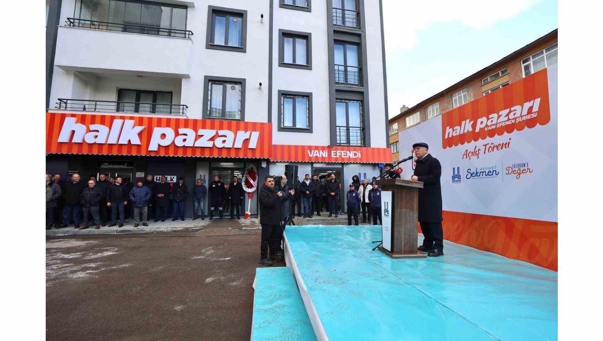 Erzurum'da halk pazarının 10'uncu şubesi açıldı