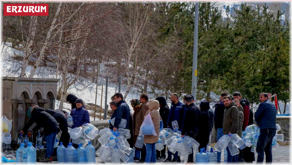 Erzurum'da iftar sofralarının vazgeçilemez kaynak suyu: Paşapınar