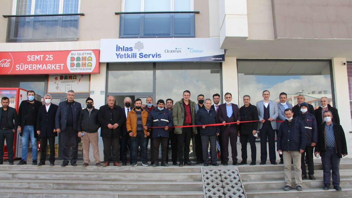 Erzurum'da İhlas Yetkili Servisi yeni binası düzenlenen törenle hizmete girdi