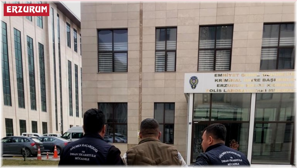Erzurum'da kaçak göçmen operasyonu