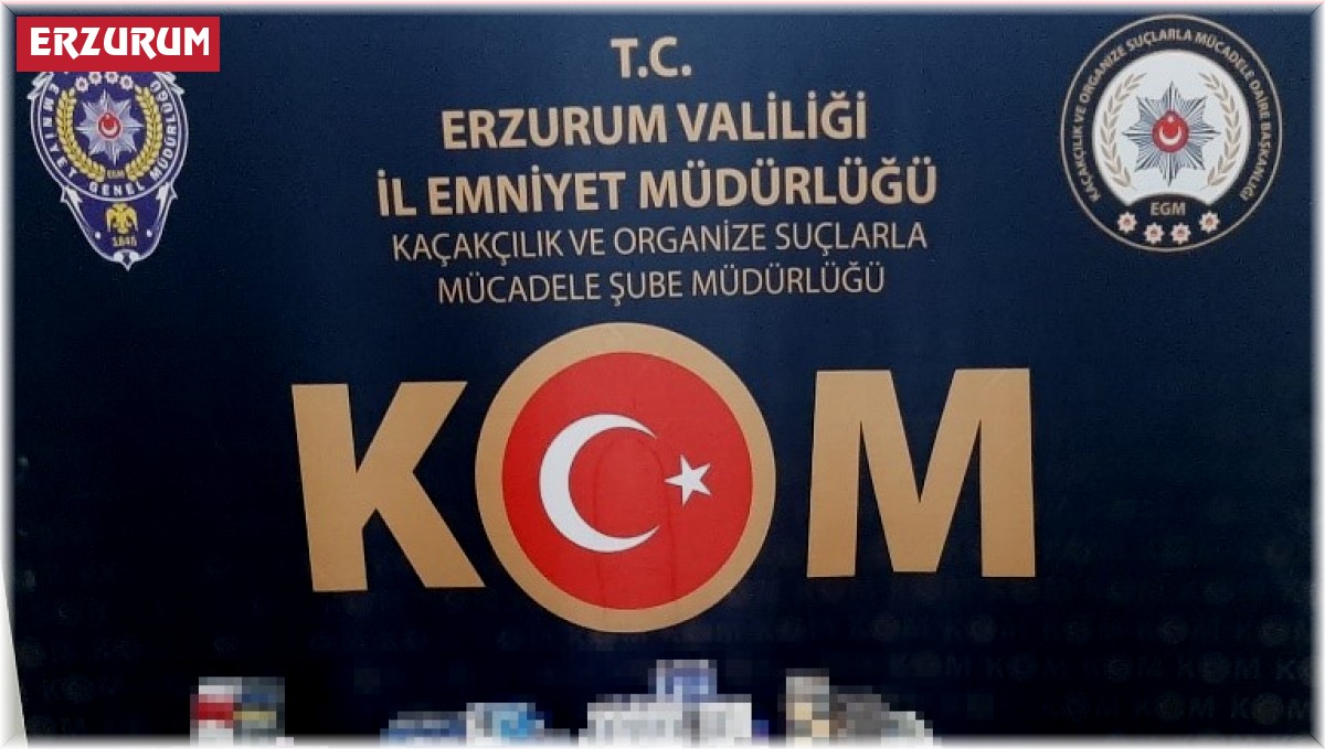 Erzurum'da kaçak sigara operasyonu