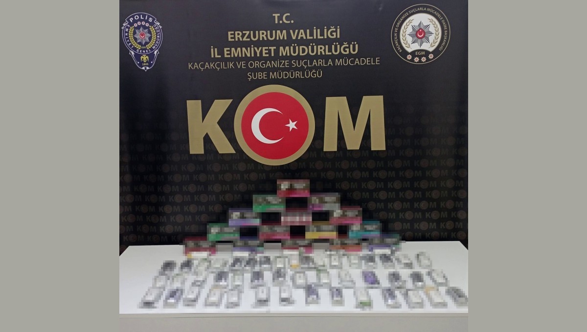 Erzurum'da kaçak sigara operasyonu
