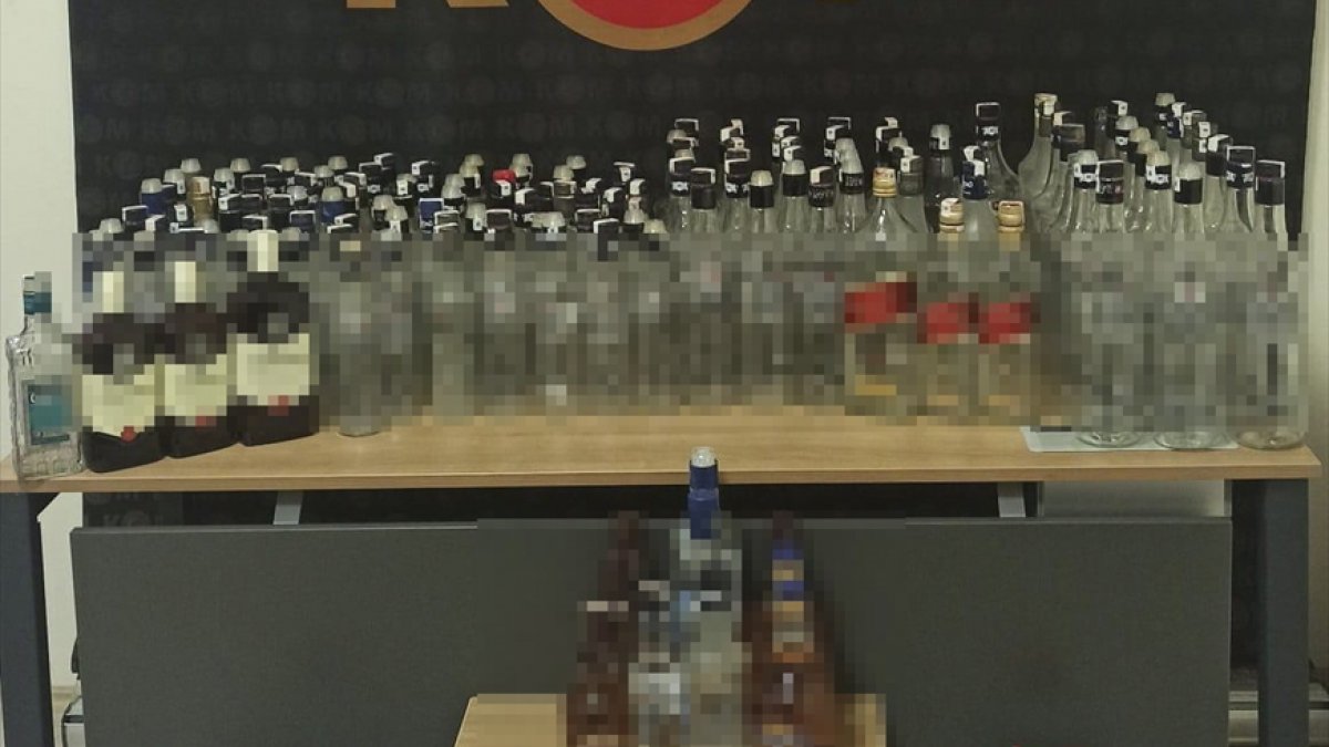 Erzurum'da kaçak ve sahte içki operasyonu: 4 gözaltı