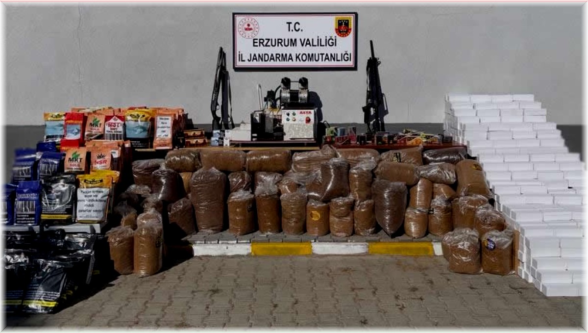 Erzurum'da kaçakçılar Jandarmadan kaçamadı