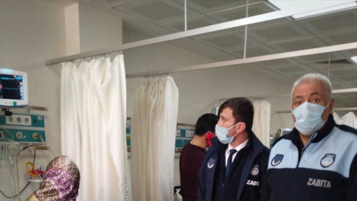 Erzurum'da kalp hastası kadın zabıta ekiplerince hastaneye yetiştirildi