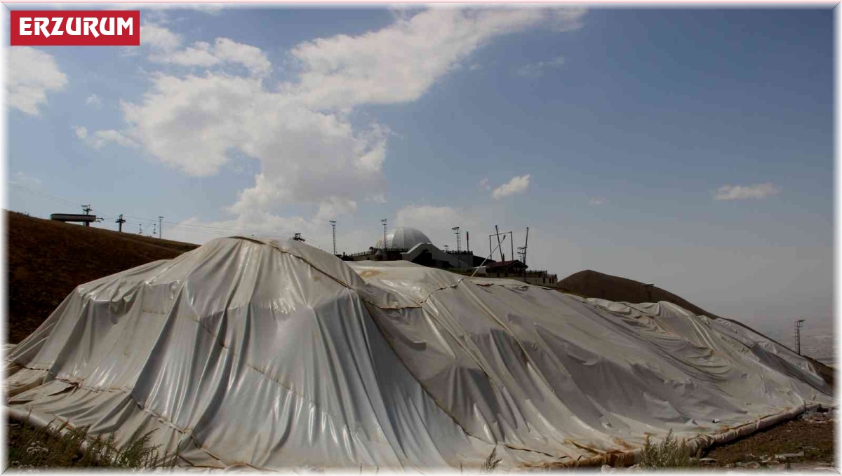Erzurum'da kar depolama yöntemi ile kayak sezonu erken açılacak