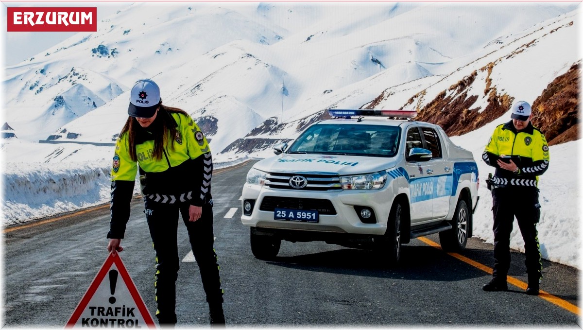 Erzurum'da kent merkezinde bir ayda 100 trafik kazası