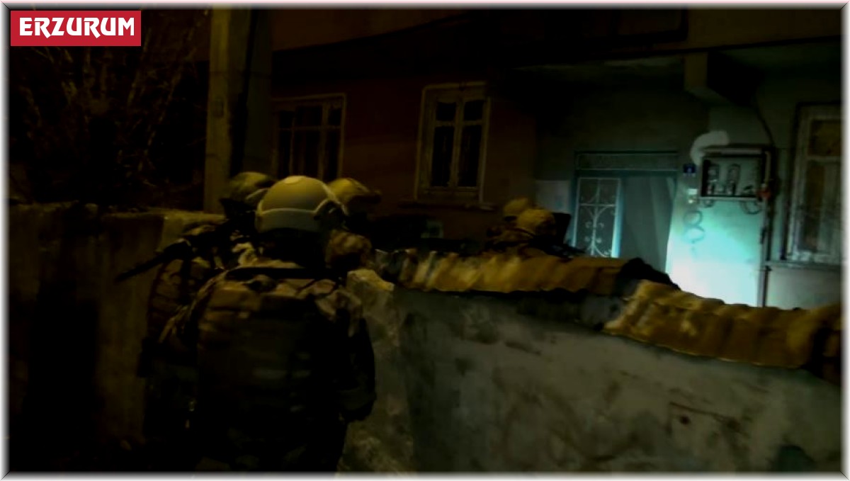 Erzurum'da Kökünü Kurutma Operasyonu'nda 59 şüpheli tutuklandı