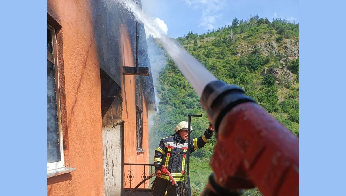 Erzurum'da korkutan yangın
