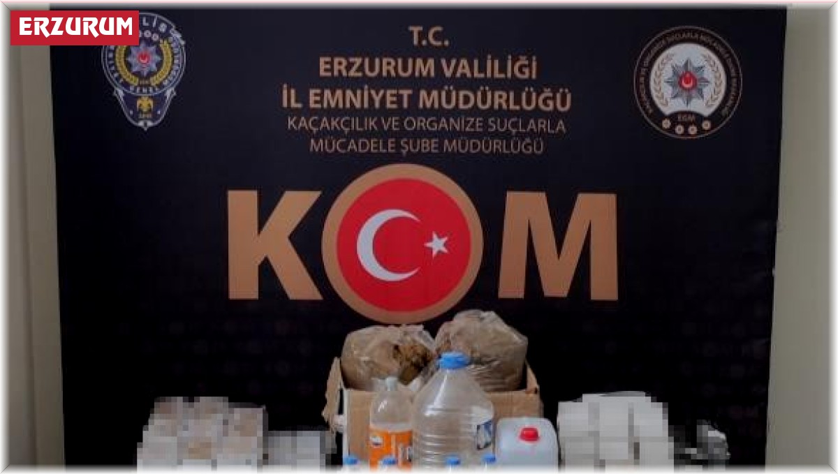 Erzurum'da makaron operasyonu