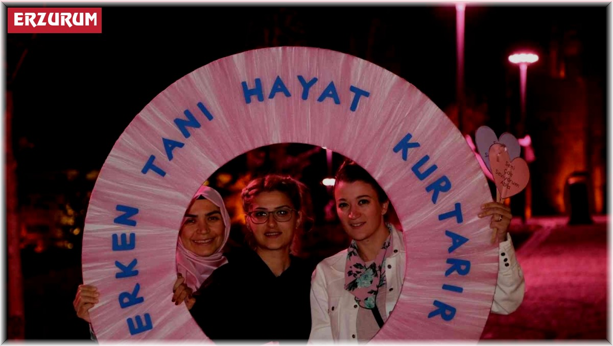 Erzurum'da meme kanserine dikkat çektiler