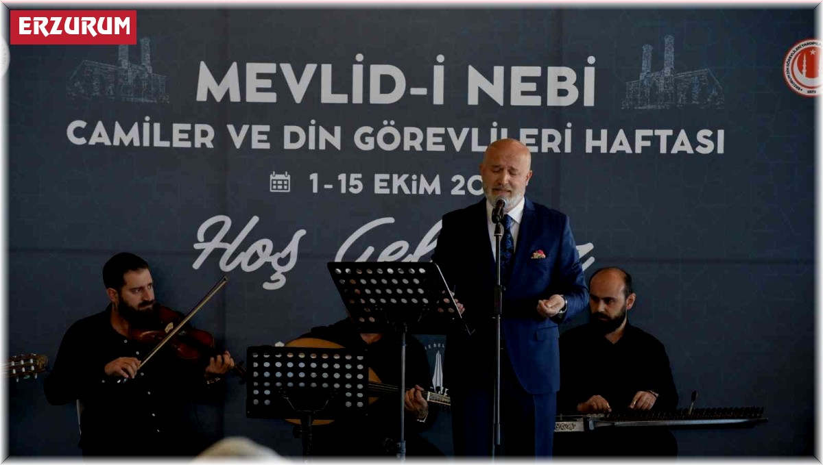 Erzurum'da Mevlid-i Nebi, Camiler ve Din Görevlileri Haftası etkinliği