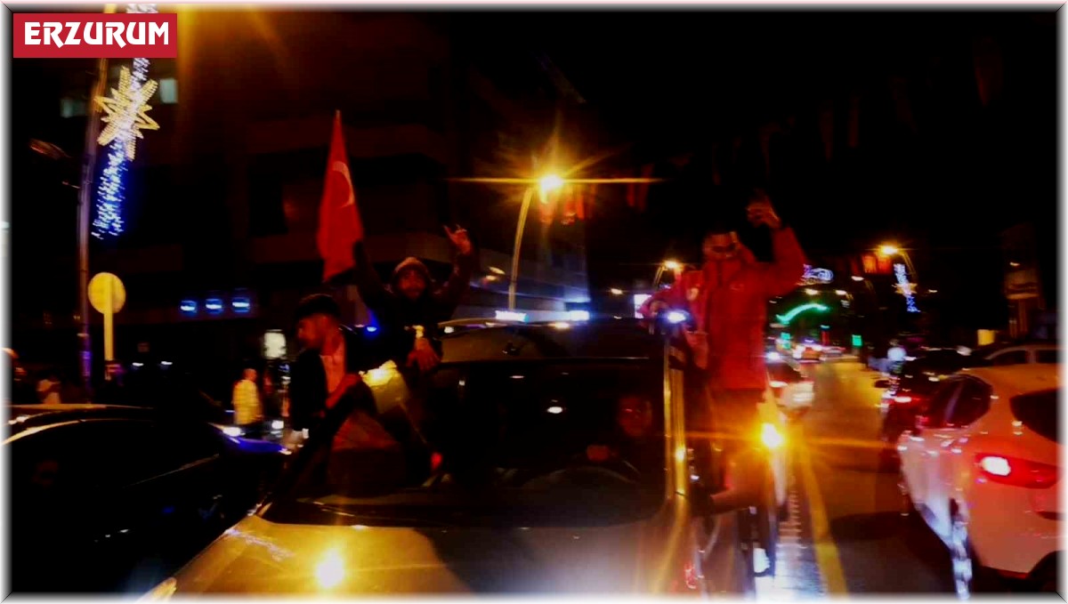 Erzurum'da milli coşku