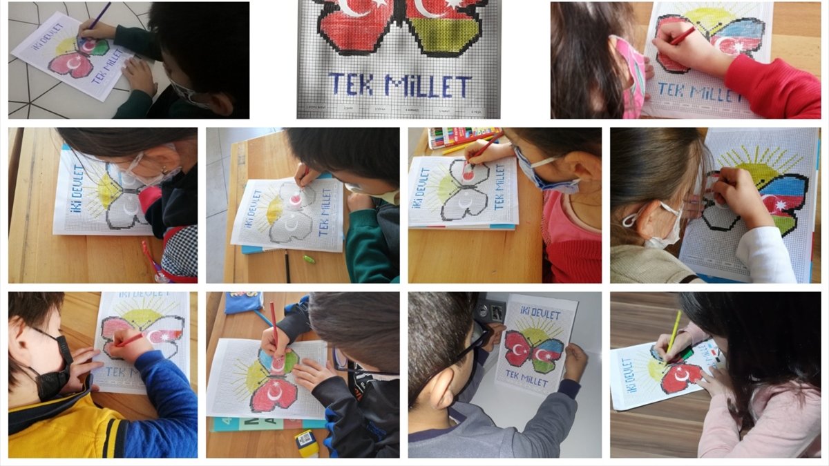 Erzurum'da minik eller "Keyifli Okul Atölyem Projesi" ile öğreniyor