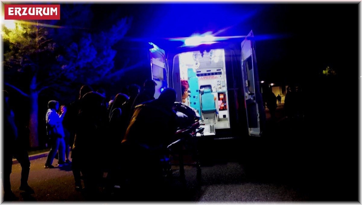Erzurum'da motosiklet yayaya çarpıp kaçtı