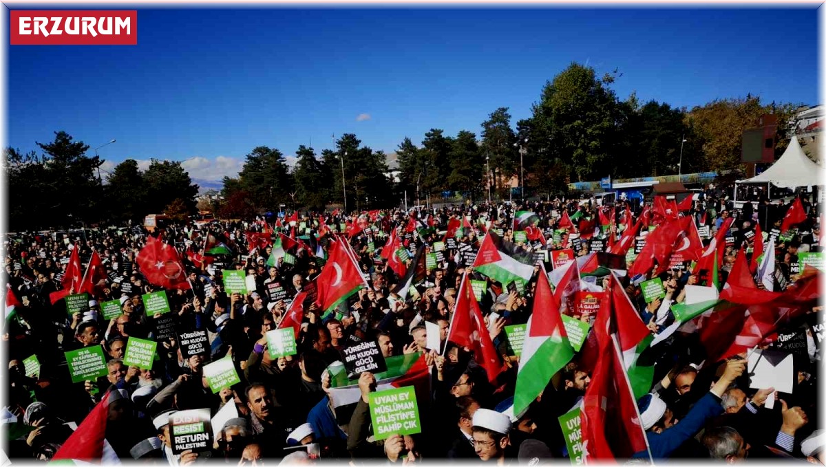 Erzurum'da 'Özgür Kudüs' etkinliği