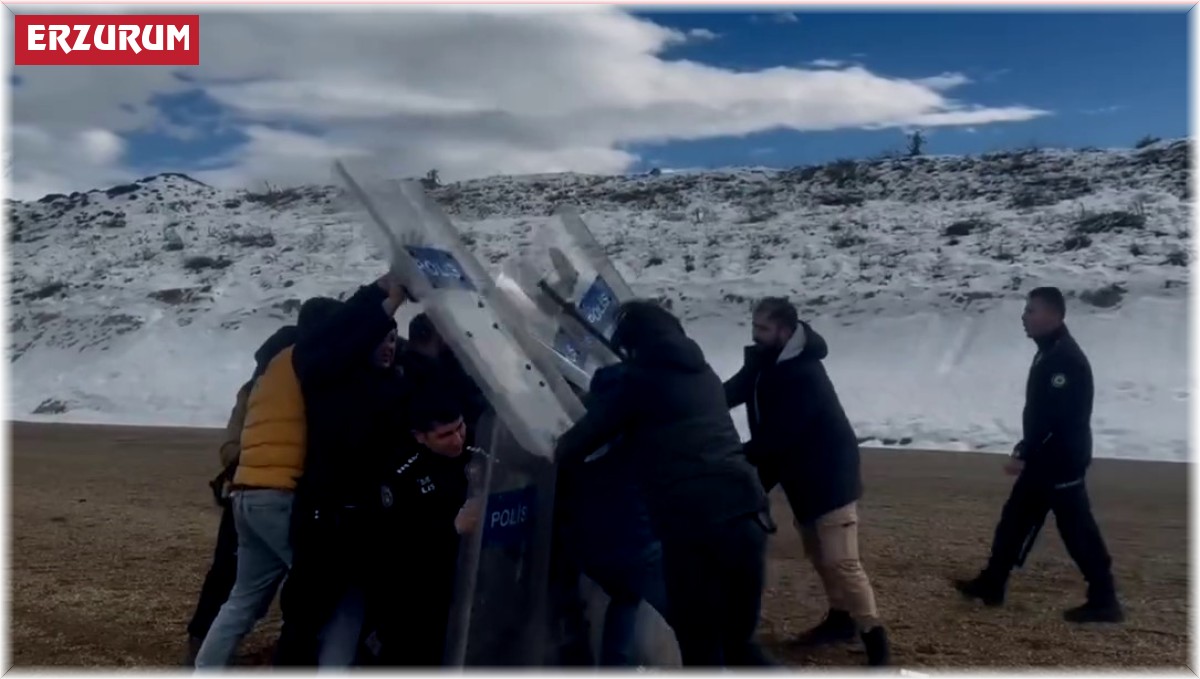 Erzurum'da polisin tatbikatı gerçeği aratmadı