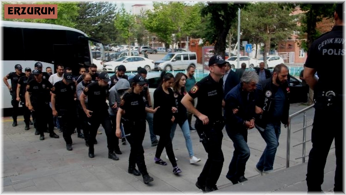 Erzurum'da 'Torba Patlatma Operasyonu'nda 8 şüpheli tutuklandı