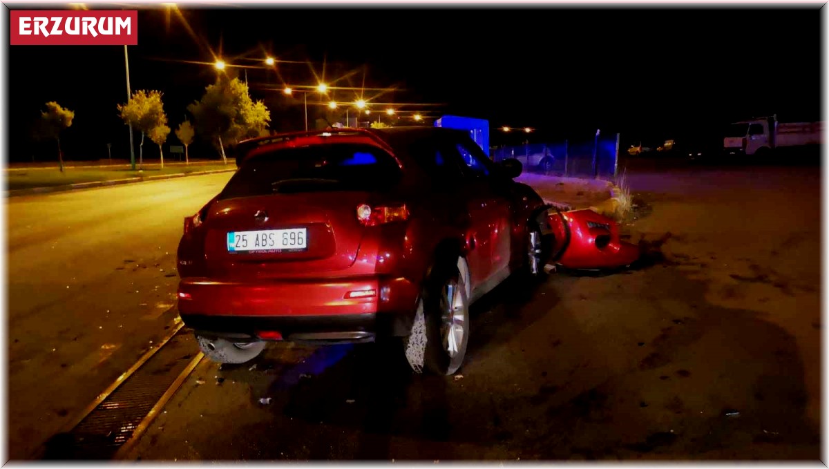 Erzurum'da trafik kazası: 1 yaralı
