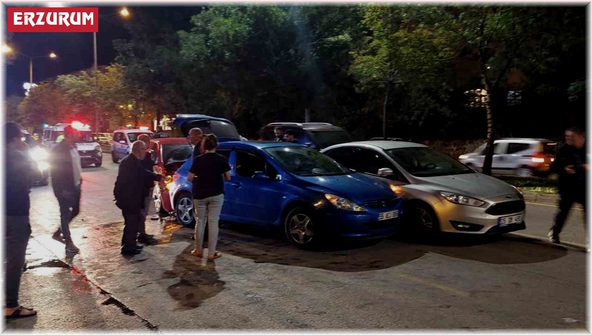 Erzurum'da trafik kazası: 2 yaralı