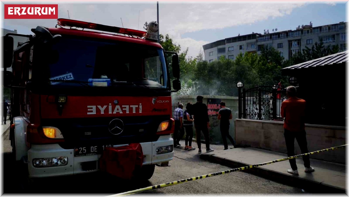 Erzurum'da trafo yangını