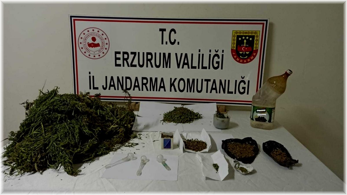 Erzurum'da uyuşturucu operasyonu: 3 gözaltı