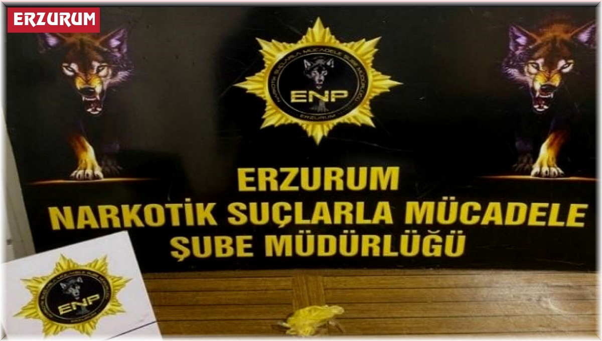 Erzurum'da yabancı uyruklu kadın 716 gram uyuşturucuyla yakalandı