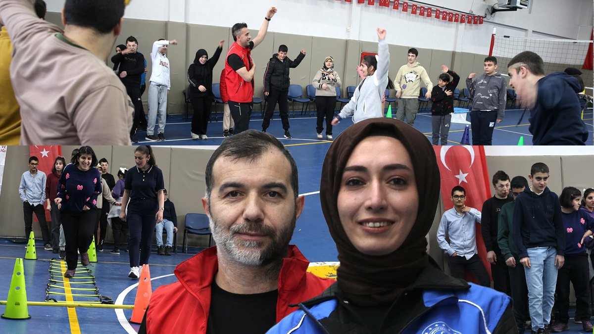 Erzurum'daki gençlik merkezinde engelli öğrenciler için haftanın en özel günü