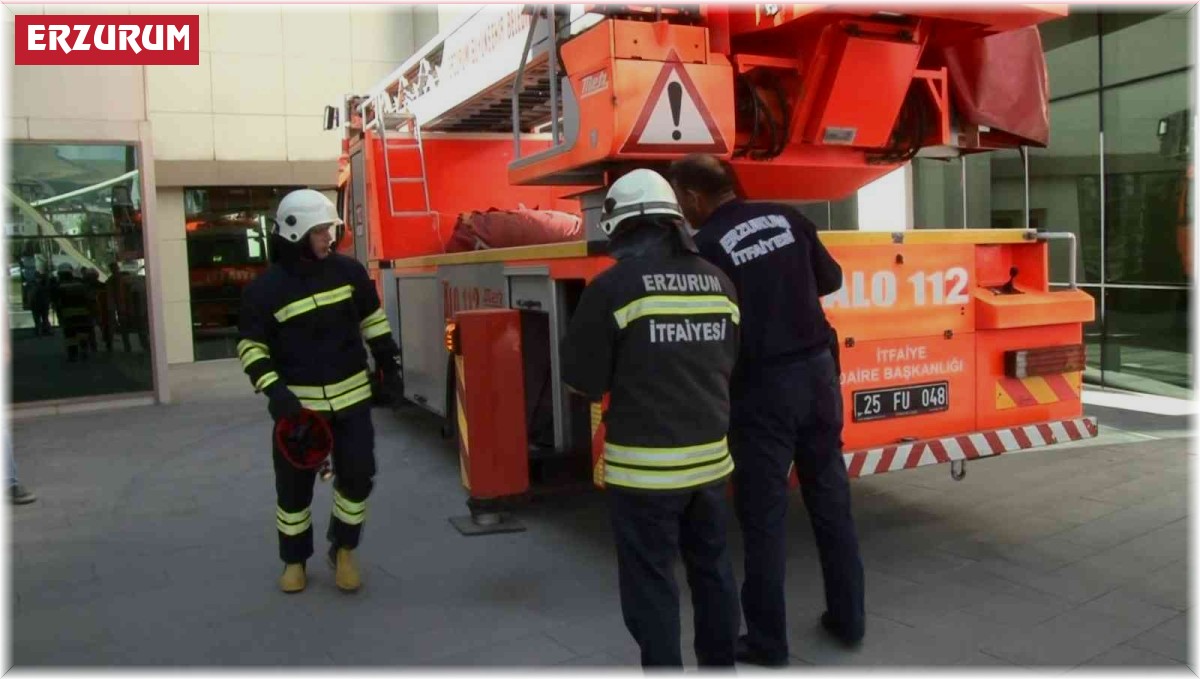 Erzurum'daki tatbikat gerçeği aratmadı