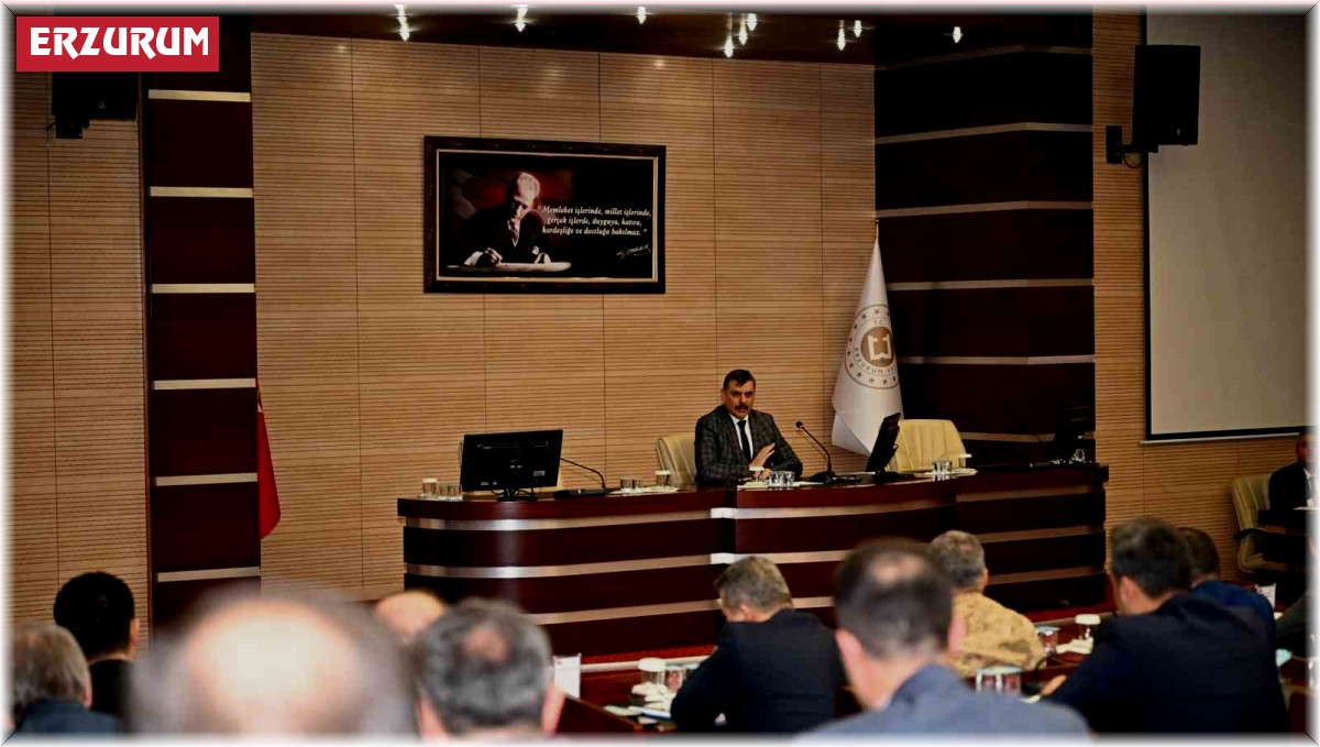 Erzurum'daki yatırım projeleri masaya yatırıldı