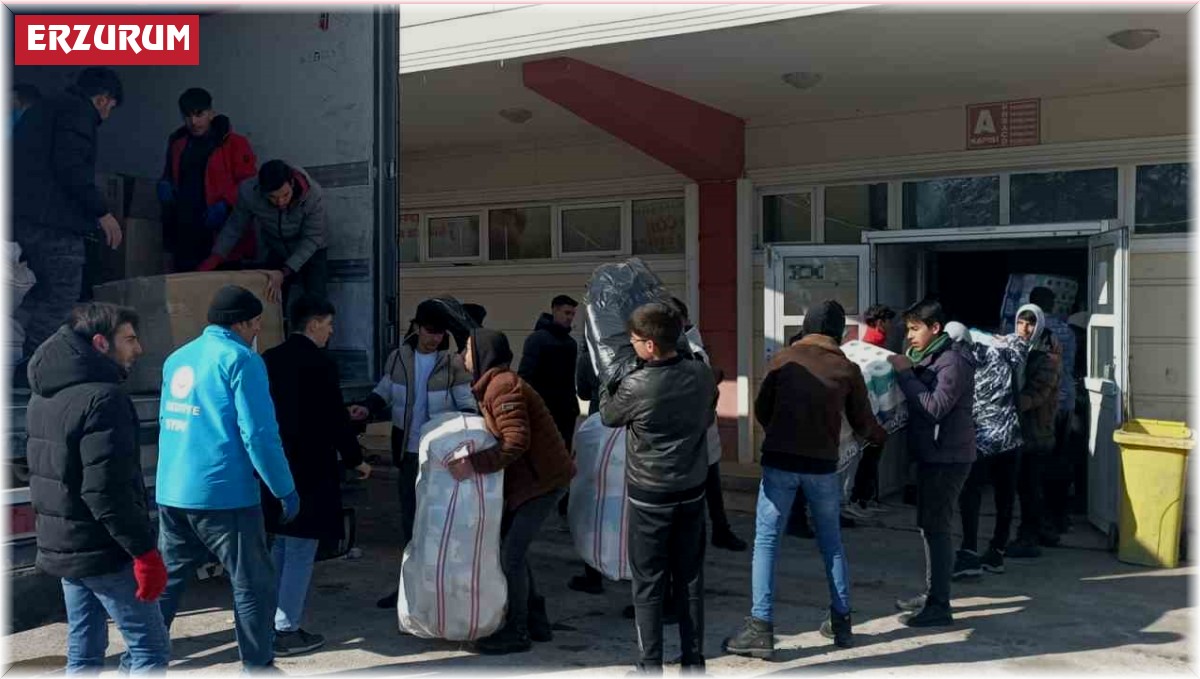 Erzurum'dan deprem bölgesine yardımlar çığ gibi büyüyor