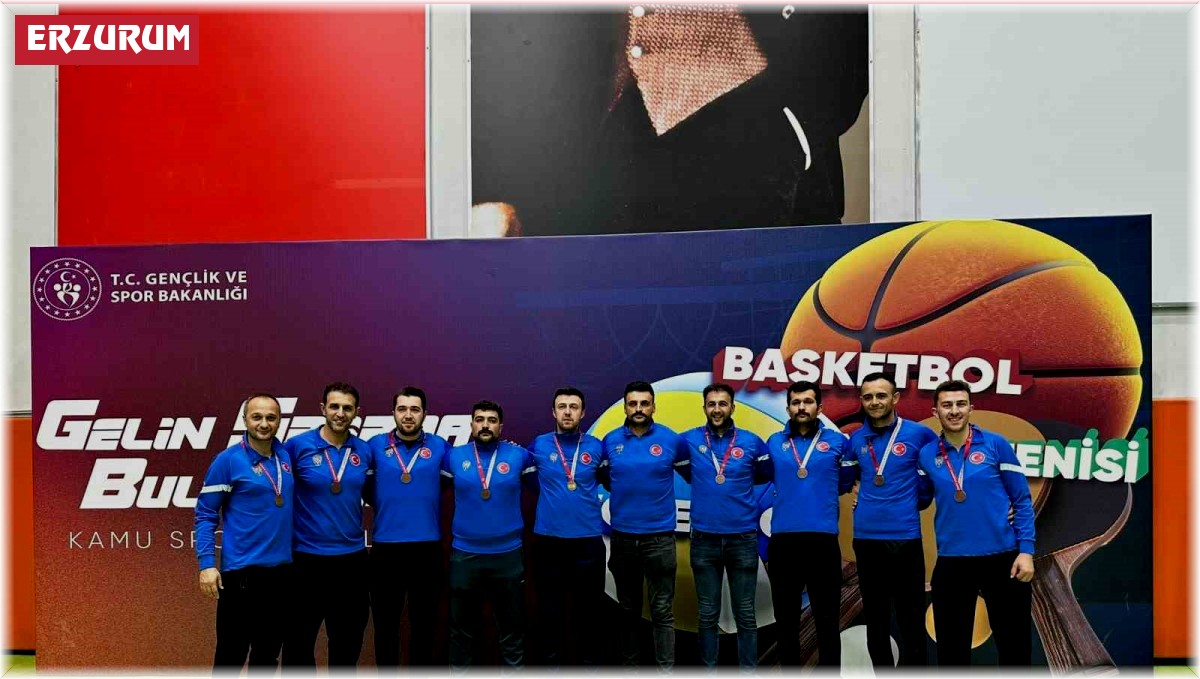 Erzurum emniyeti filede Türkiye üçüncüsü