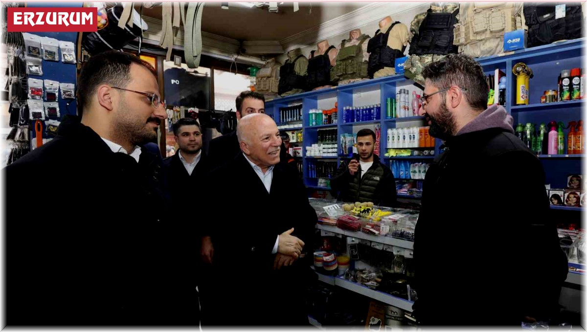 Erzurum esnafından Başkan Sekmen'e yatırım teşekkürü