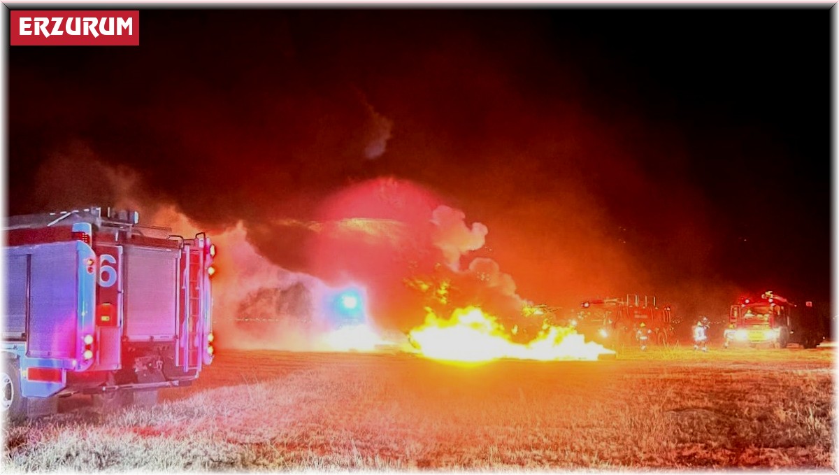 Erzurum Havalimanı'nda yangın tatbikatı gerçeğini aratmadı