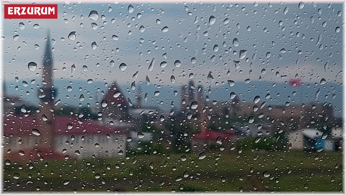 Erzurum için gök gürültülü sağanak yağış uyarısı