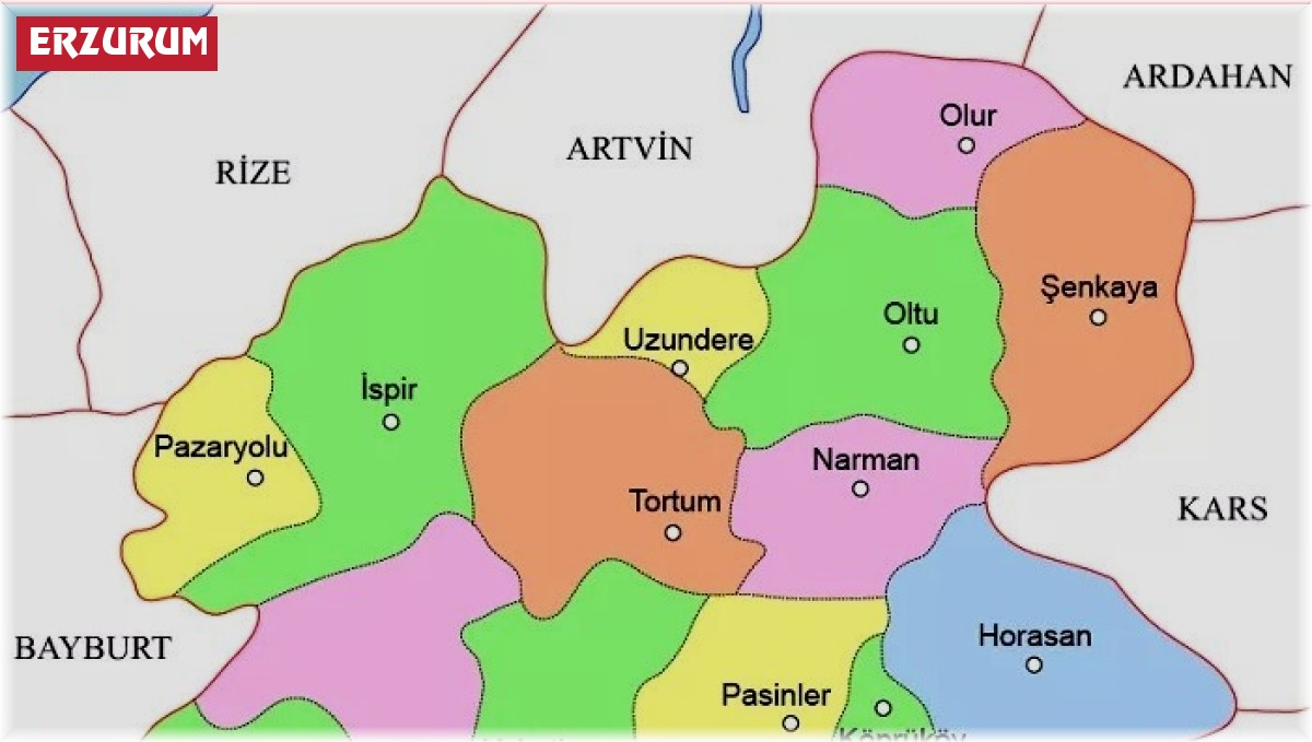 Erzurum ilçe nüfusları açıklandı