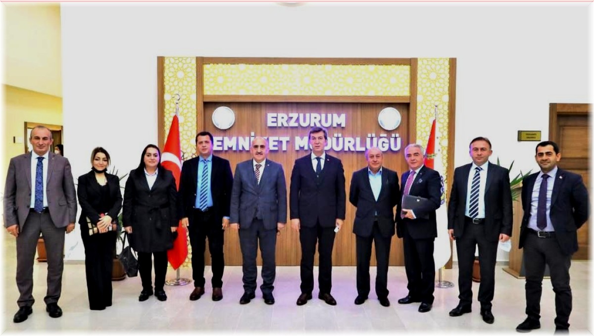 Erzurum Kent Konseyi'nden Emniyet Müdürü Tuncer'e ziyaret